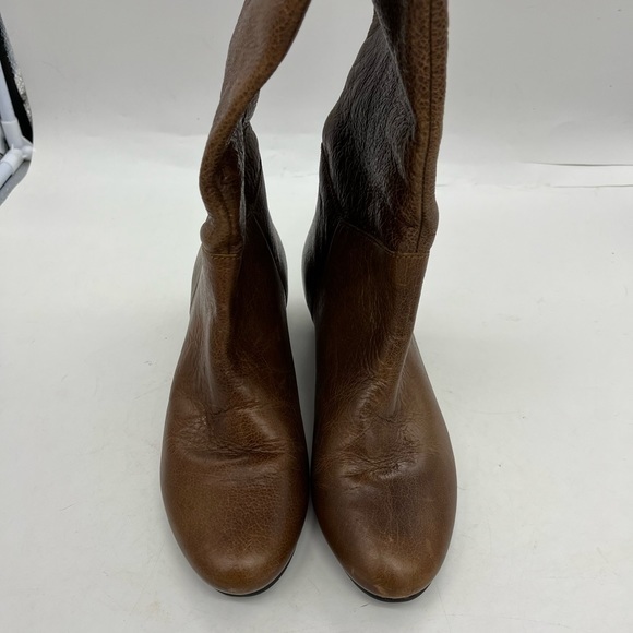 Steven By Steve Madden Women’s Inntense Brown Genuine Cognac Leather Boots - Picture 8 of 14